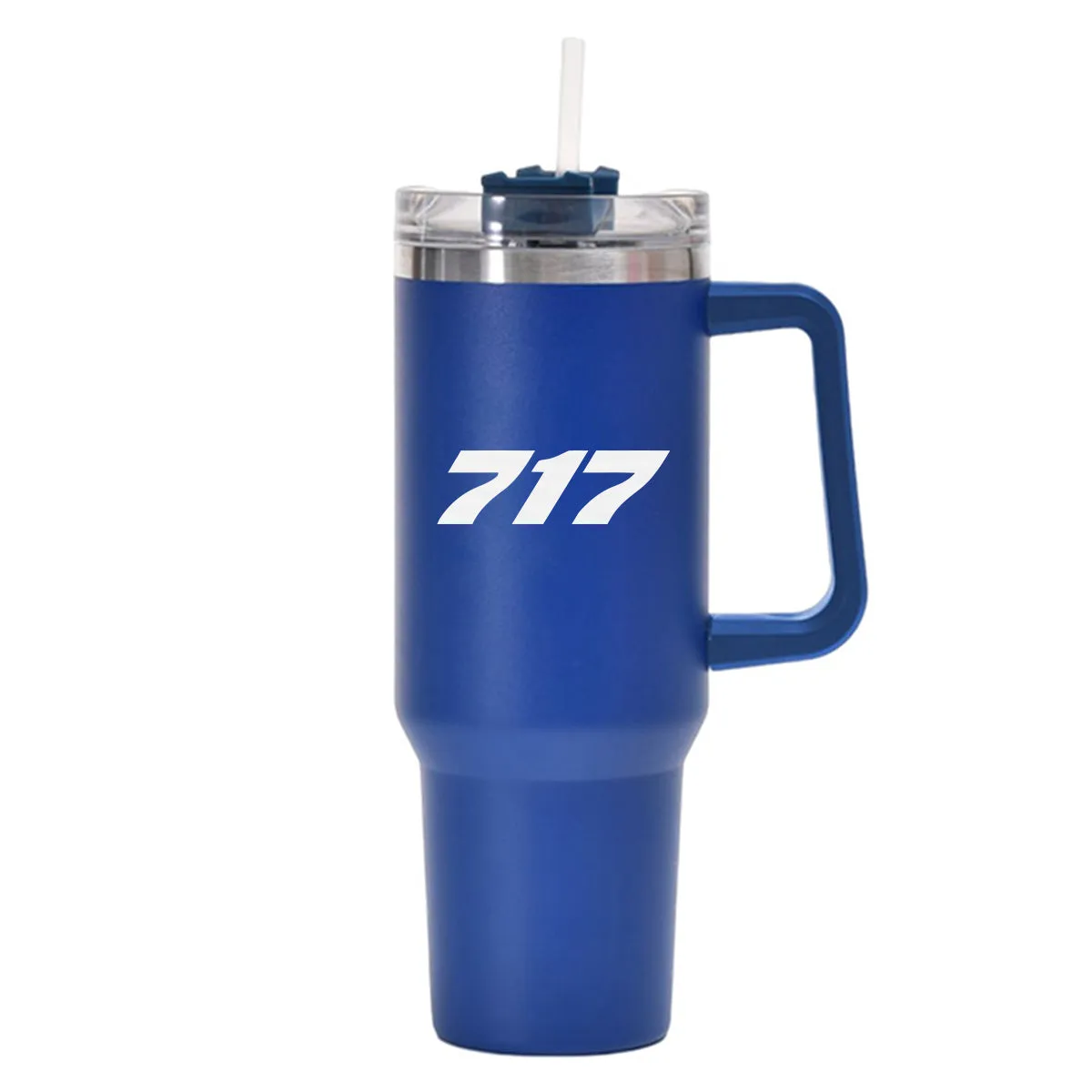 717 Flat Text Designed 40oz Stainless Steel Car Mug With Holder