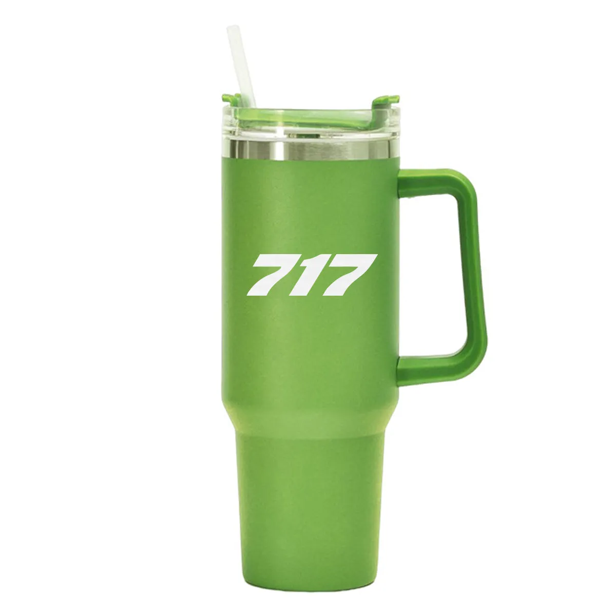 717 Flat Text Designed 40oz Stainless Steel Car Mug With Holder