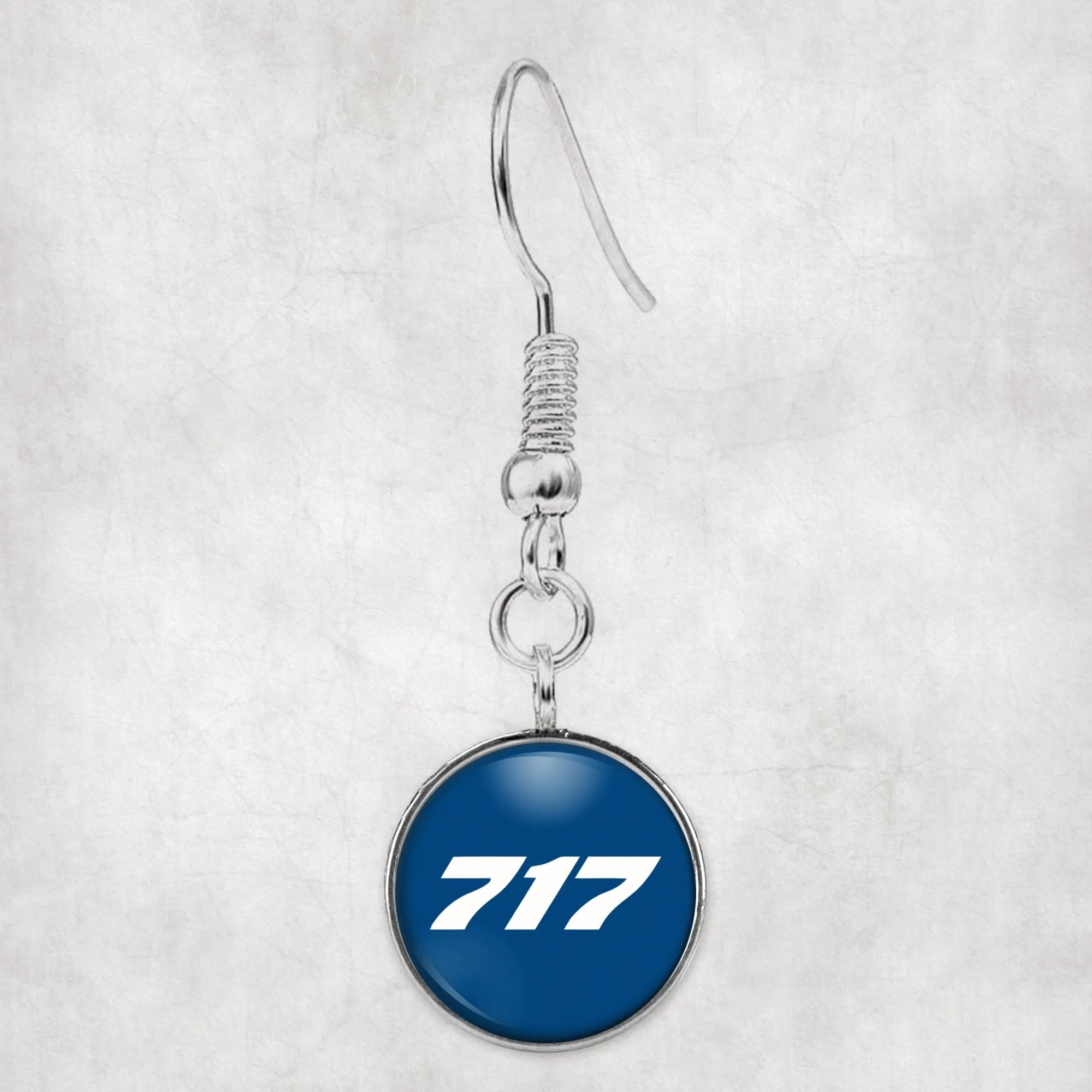 717 Flat Text Designed Earrings