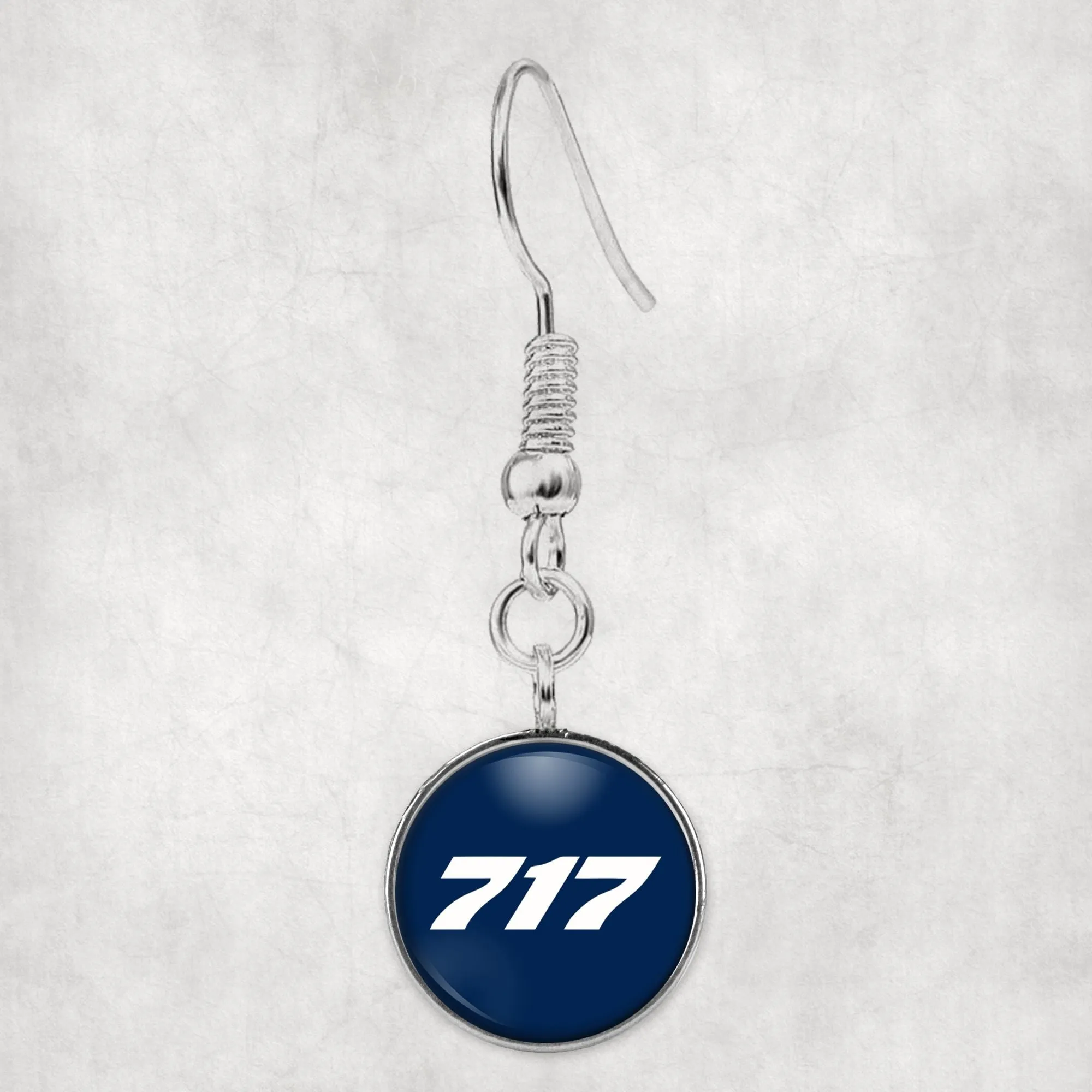 717 Flat Text Designed Earrings