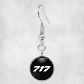 717 Flat Text Designed Earrings