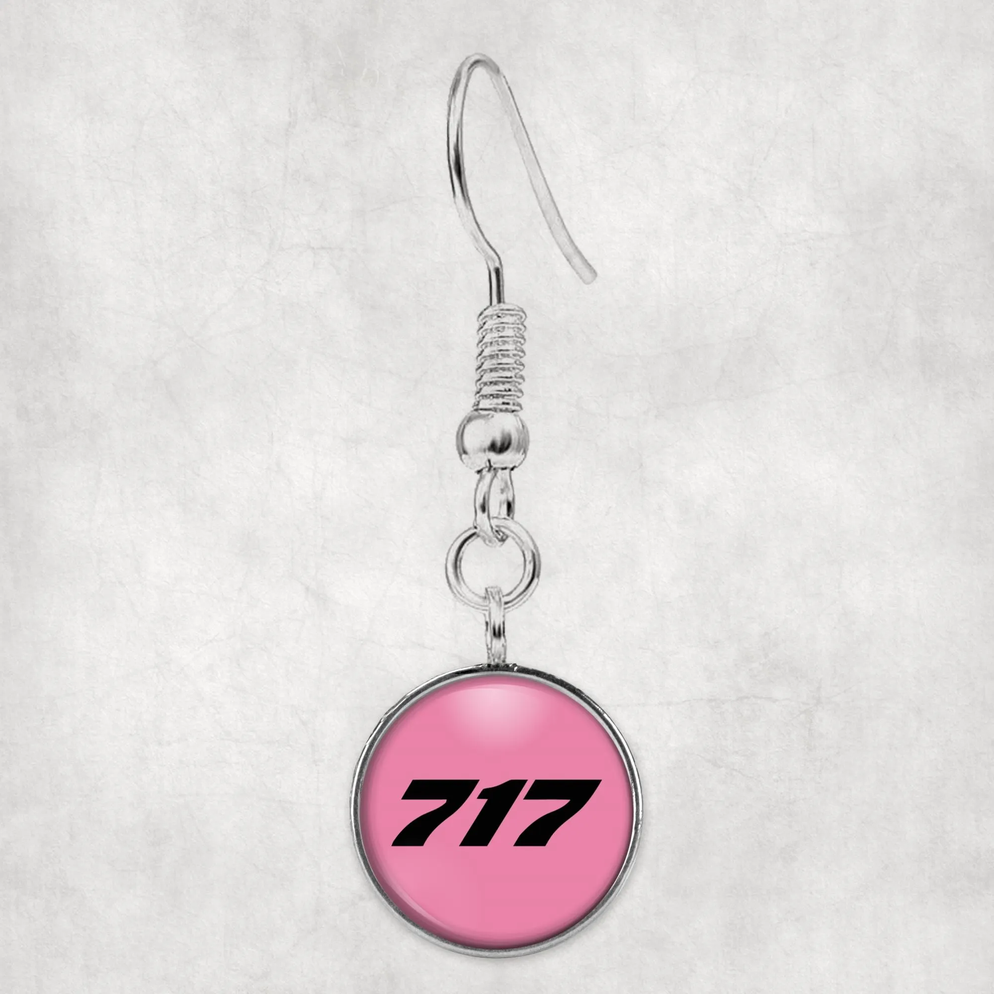 717 Flat Text Designed Earrings