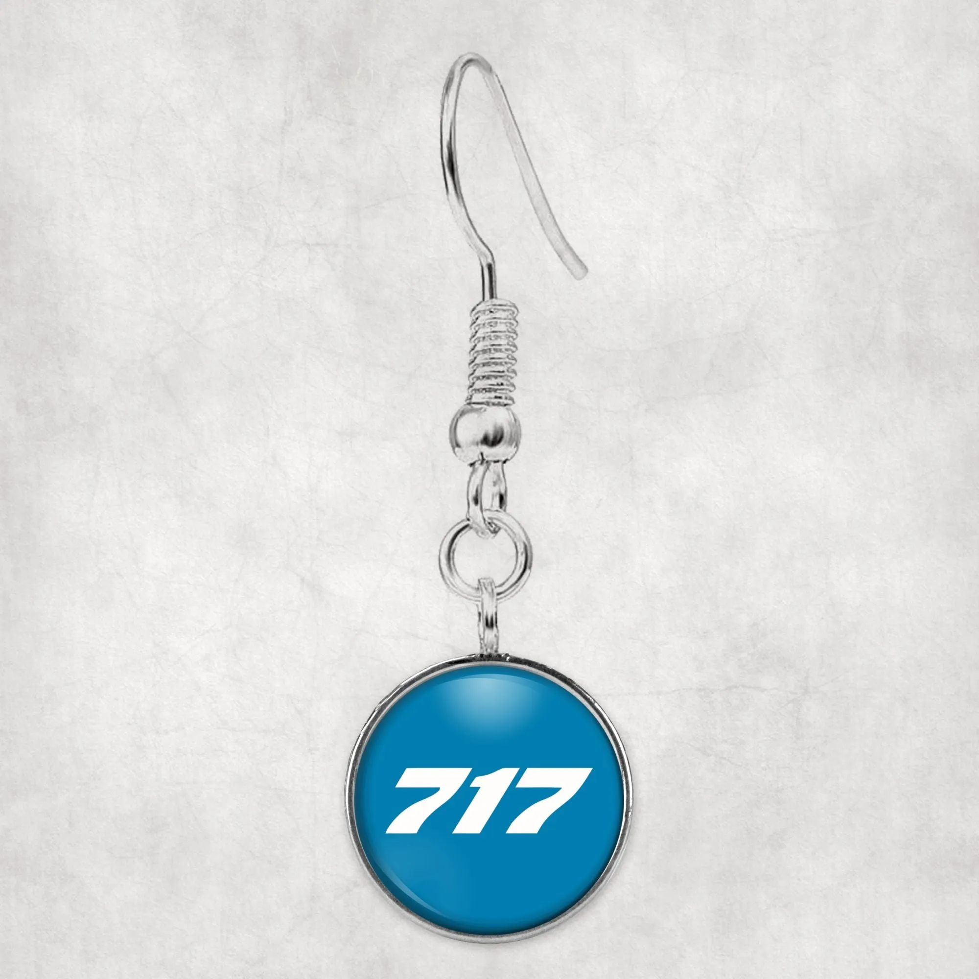 717 Flat Text Designed Earrings
