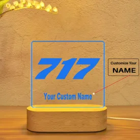717 Flat Text Designed Night Lamp