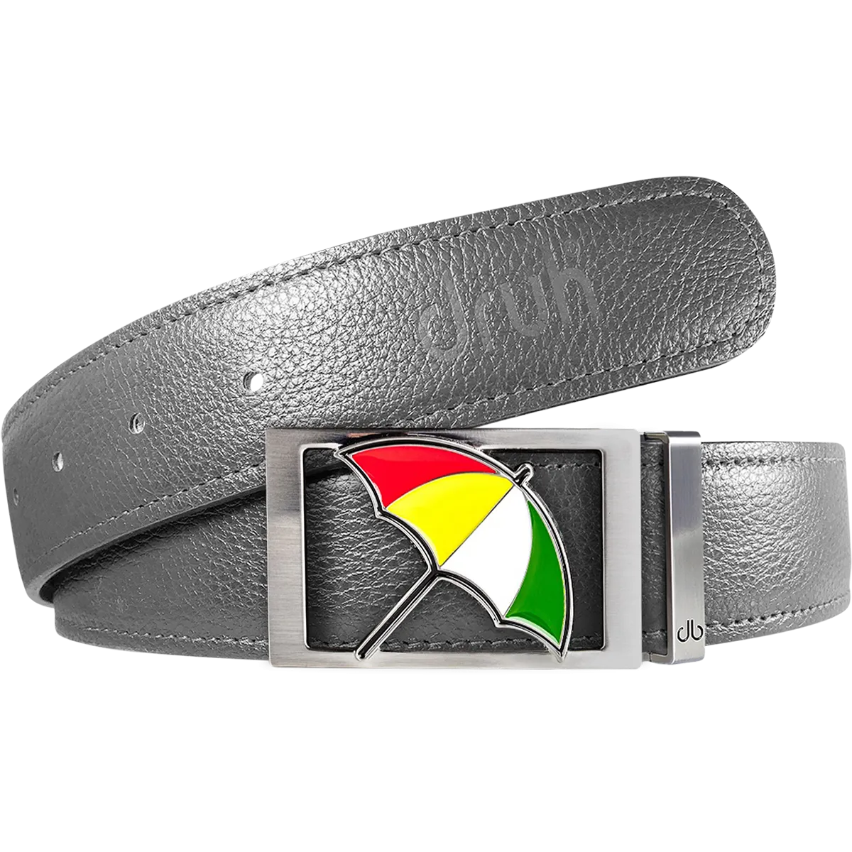 Arnold Palmer Ballmarker Buckle and Full Grain Leather Belt in Gray