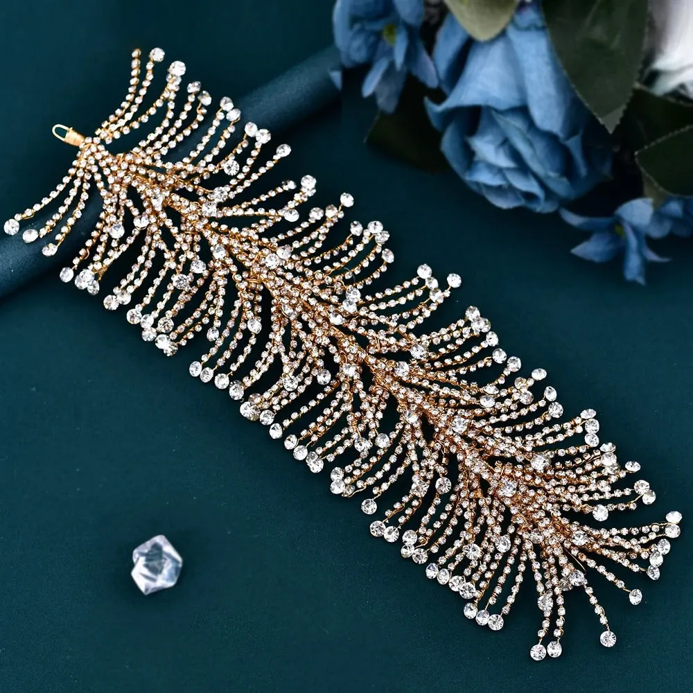 Fashion Rhinestone Tiara Wedding Headbands Bridal Hairbands