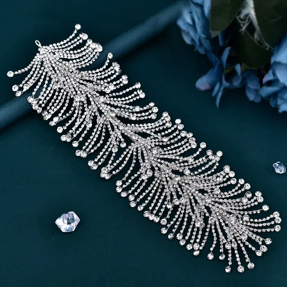 Fashion Rhinestone Tiara Wedding Headbands Bridal Hairbands