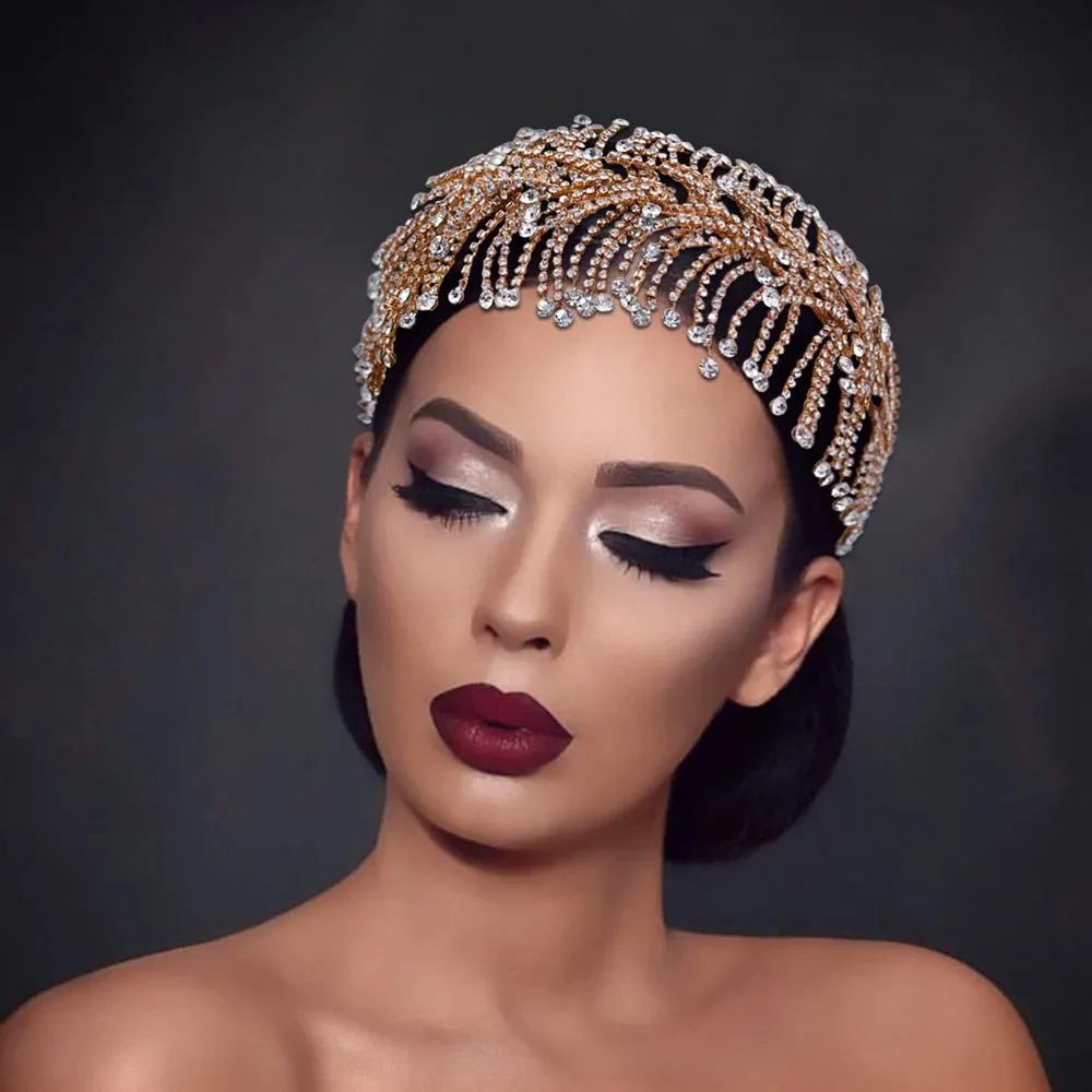 Fashion Rhinestone Tiara Wedding Headbands Bridal Hairbands