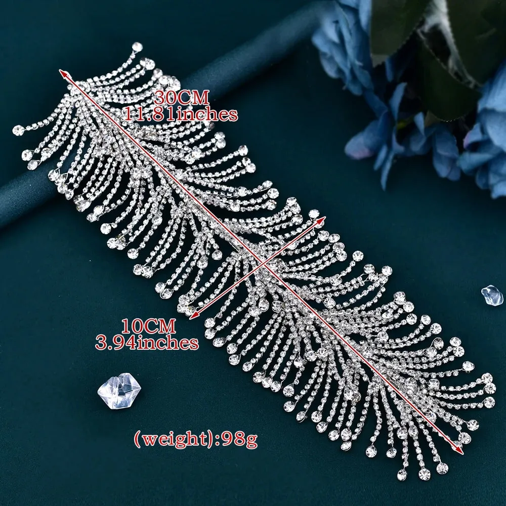 Fashion Rhinestone Tiara Wedding Headbands Bridal Hairbands