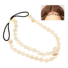 Golden Disks Adjustable Headdress Headband