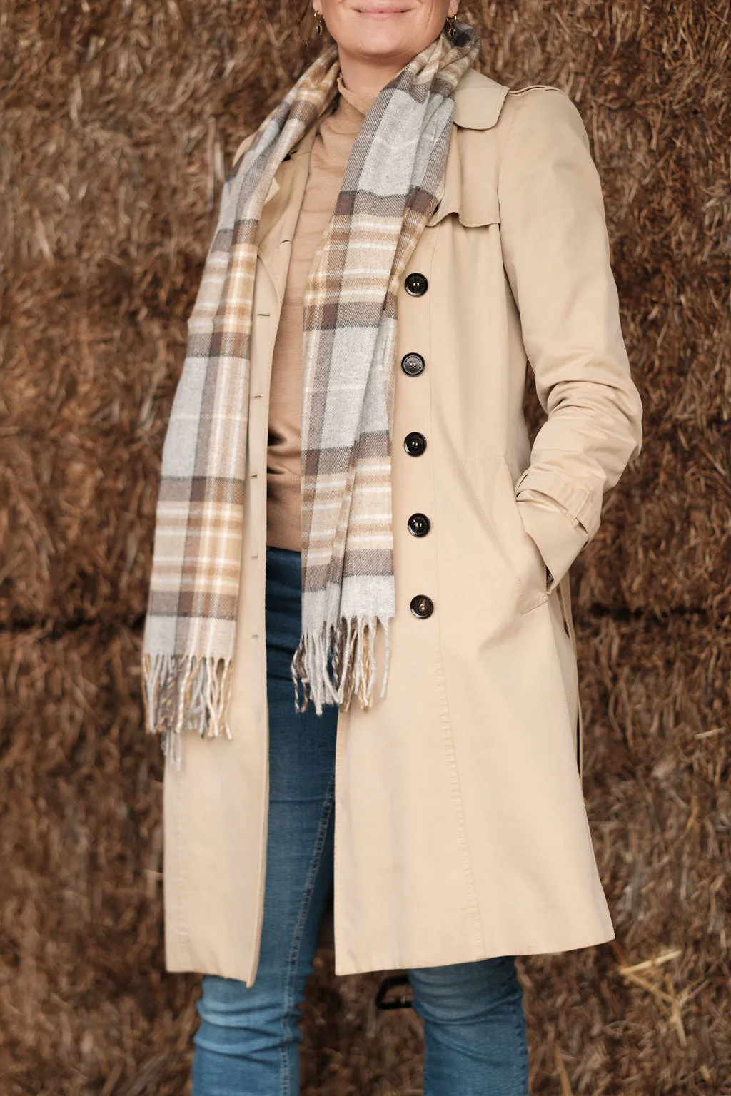 Merino Wool Oversize Tartan Scarf | McKellar
