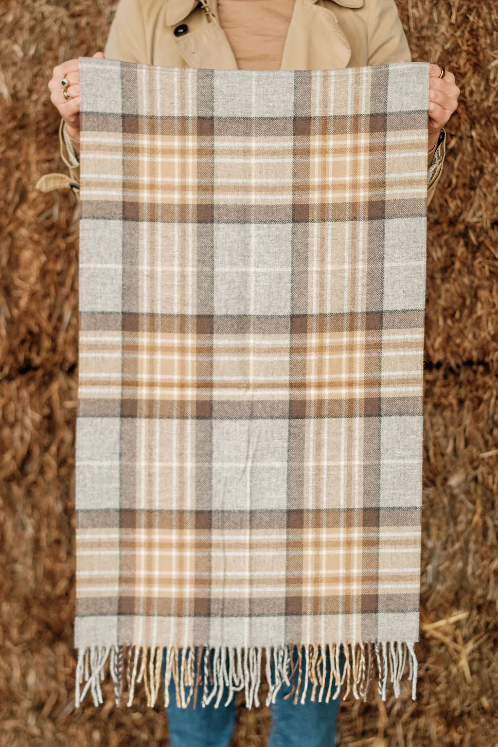 Merino Wool Oversize Tartan Scarf | McKellar