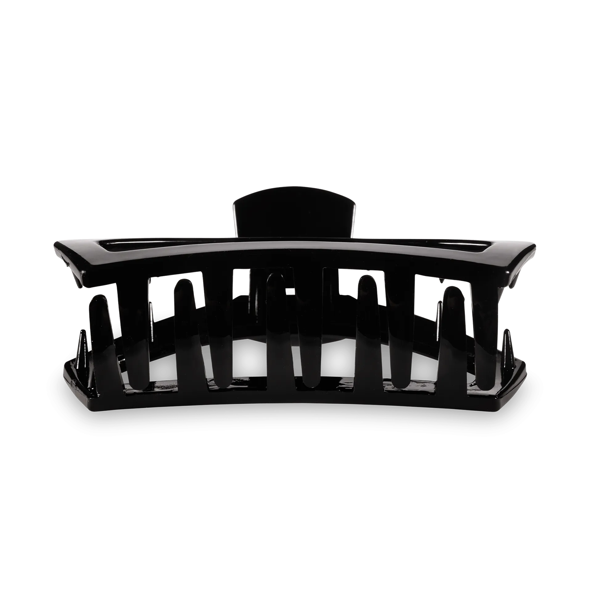 Open Jet Black Small Hair Clip