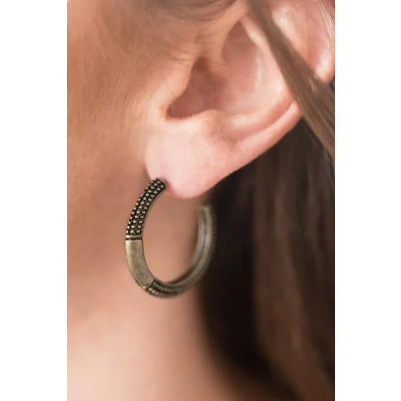 The Beast - Brass Earrings