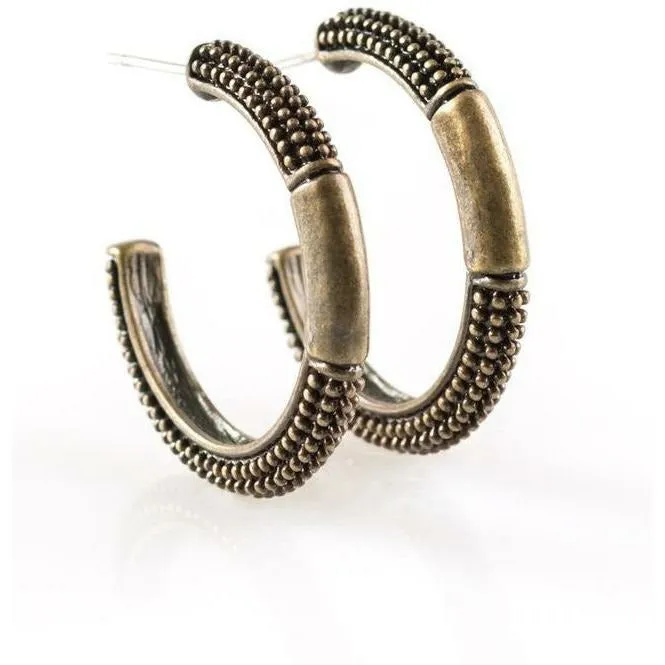 The Beast - Brass Earrings