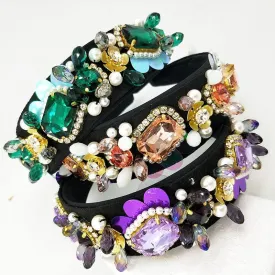 vintage Faux Pearl Rhinestones Beading Tiara